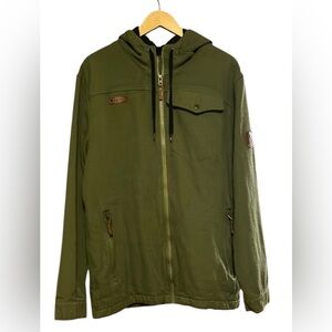 Obermeyer Wyatt Wooly Men’s Jacket Olive Green L EUC